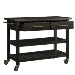 Havelock Rolling Kitchen Island Dark Tobacco - Holly & Martin -Furniture Series Store GUEST b32b7eec e466 4516 83b6 2b9e78377d32