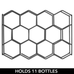 MDesign Hexagon 11 Bottle Wine Rack For Kitchen Counter Or Fridge -Furniture Series Store GUEST b39cc0c6 6f2d 4539 aa98 18c8ff4516e1