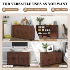 Costway 3-Door Buffet Sideboard Storage Credenza Cabinet Console Adjustable Shelf Brown/White Wash 17 Costway 3-Door Buffet Sideboard Storage Credenza Cabinet Console Adjustable Shelf Brown/White Wash -Furniture Series Store GUEST b3beb23b fdb2 4271 aaf9 26821dbbcadf