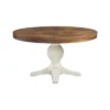 Barrett Round Standard Height Dining Table Natural/White - Picket House Furnishings