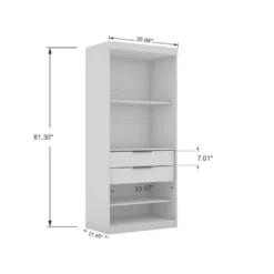Set Of 2 Mulberry 2.0 Wardrobe Closet White - Manhattan Comfort 12 Set Of 2 Mulberry 2.0 Wardrobe Closet White - Manhattan Comfort -Furniture Series Store GUEST b57e9daf 6618 40f9 a86f 9c551fda6230