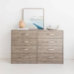 Flannia 8 Drawer Dresser Gray - Signature Design By Ashley