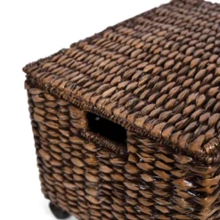 BirdRock Home Rolling Legal Letter File Organizer With Lid For Office - Brown Wash -Furniture Series Store GUEST b615f179 2c2b 4dd1 978f 9e0a96c57188