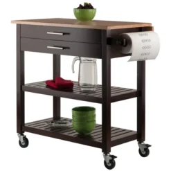 Langdon Kitchen Cart Cappuccino - Winsome 22 Langdon Kitchen Cart Cappuccino - Winsome -Furniture Series Store GUEST b64a9fb1 fcf4 4517 aa2d a518d9d346a0