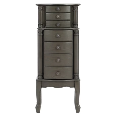 Sedalia Jewelry Armoire Gray - Powell Company 2 Sedalia Jewelry Armoire Gray - Powell Company - Image 2