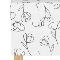 Storage Bench Contoured Tulips White - Skyline Furniture -Furniture Series Store GUEST b6e12f74 450a 4c76 92b2 2fcb5b0dcd5d