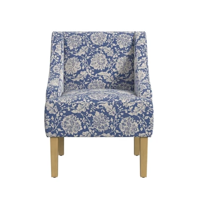 Classic Swoop Arm Chair Ikat Medallion Print - HomePop 12 Classic Swoop Arm Chair Ikat Medallion Print - HomePop - Image 12