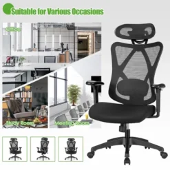 Costway Ergonomic High Back Mesh Office Chair W/ Adjustable Lumbar Support -Furniture Series Store GUEST b80df639 fba3 4086 8070 f6db7e6cd5c3
