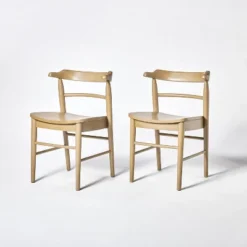 2pk Kaysville Curved Back Wood Dining Chair - Threshold™ Designed With Studio McGee -Furniture Series Store GUEST b8859535 25d6 44f9 9ed4 882e7bed9037