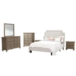 6pc Queen Angelique Bedroom Set With Upholstered Platform Bed - Abbyson Living -Furniture Series Store GUEST b90259b7 a2b1 4872 a815 cd32f48f687d