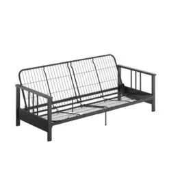 Full Anders Metal Arm Futon With 6" Microfiber Mattress - Room & Joy -Furniture Series Store GUEST b9527eca 00ae 4917 a7dc 5ec9a7de04c0