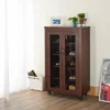 Mayab Industrial 5 Shelves Mobile Cabinet Vintage Walnut - HOMES: Inside + Out