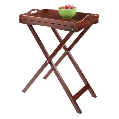 Devon Butler Table With Serving Tray Wood/Walnut - Winsome 11 Devon Butler Table With Serving Tray Wood/Walnut - Winsome - Image 11