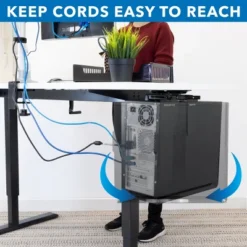 Mount-It! CPU Under Desk Mount Bracket | Computer Tower Wall And Under Counter Holder | 360 Degree Swivel Adjustable Height And Width Wall-Mountable -Furniture Series Store GUEST bc9701d4 376a 4cb2 9e00 0b57b113dc3a