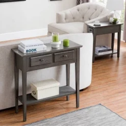 Favorite Finds Hall Console Smoke Gray - Leick Home -Furniture Series Store GUEST bca1a9f8 89e9 46af a5c7 f5cc3e0cdd74