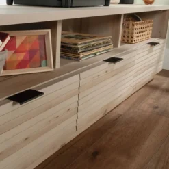 Harvey Park 3 Drawer Credenza TV Stand For TVs Up To70" Pacific Maple - Sauder -Furniture Series Store GUEST bcbc646d c0e4 4a31 813a 2012bfbdfaf9