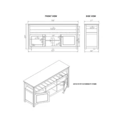 Savannah Cabinet Natural Top Wood TV Stand For TVs Up To 64" Ivory - Bolton Furniture -Furniture Series Store GUEST bd8bd55a e11b 4642 b244 e51626329f92