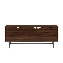 Modern Vinyl Record Player Storage TV Stand For TVs Up To 65" Dark Walnut - Saracina Home -Furniture Series Store GUEST bdb38e2e ccf7 4a2b a4ee 537304c5acc6