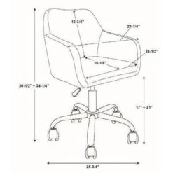 Rylen Office Chair - Linon -Furniture Series Store GUEST bdc2f73c 572b 437b a12c 316199f74c13