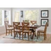 7pc Jackson Extendable Dining Table Set Dark Hazelnut - Powell Company