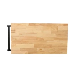 Byway Contemporary Kitchen Cart With Wheels Black/Natural - Christopher Knight Home -Furniture Series Store GUEST be9dc938 e360 4e7d b67f d79f3a6dc9a0