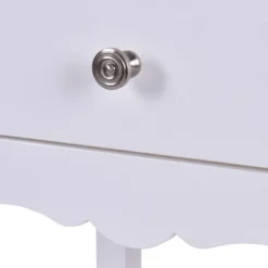 Costway 2 PCS Side Table End Accent Table Night Stand W/ 2 Drawers White -Furniture Series Store GUEST bf13495e 5fd7 4149 8b8f d35fd67451b1