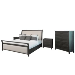 4pc Cindi Sleigh Bedroom Set Gray - Abbyson Living -Furniture Series Store GUEST bf879cc4 86c6 47e8 948f f2fdfc9008cc
