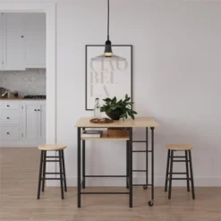 RealRooms Jace Kitchen 3 Piece Pub Set With Drop Leaf And 2 Counter Height Stools 7 RealRooms Jace Kitchen 3 Piece Pub Set With Drop Leaf And 2 Counter Height Stools -Furniture Series Store GUEST c07c615d 9836 48e6 8dd7 10f24b445644