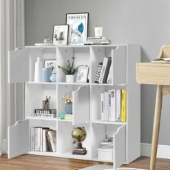 Costway 9 Cube Bookcase Cabinet Wood Bookcase Storage Shelves Room Divider Organization -Furniture Series Store GUEST c117d309 dfb1 4aae 9e39 27648adc44d4