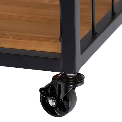 Honey-Can-Do Loft Bar Cart 2 Honey-Can-Do Loft Bar Cart - Image 2