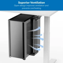 Mount-It! Heavy Duty Under Desk Computer Wall Mount | Height Adjustable CPU Holder With Sliding Tracks | 44 Lbs. Weight Capacity | Black -Furniture Series Store GUEST c17e5e5f c29d 4e74 85b2 5e1763d05002