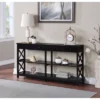 60" Oxford 2 Drawer Console Table With Shelves - Breighton Home