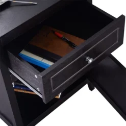 Costway End Table Nightstand Living Room Furniture Espresso Beechwood -Furniture Series Store GUEST c4e85f43 ef66 4ecf 8aea cb82e32522bb