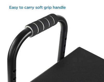 Mount-It! Height Adjustable Foot Rest For Standing And Sitting, Under The Desk Footrest With Handle And Six Height Settings, Anti-Slip Padded Surface 6 Mount-It! Height Adjustable Foot Rest For Standing And Sitting, Under The Desk Footrest With Handle And Six Height Settings, Anti-Slip Padded Surface - Image 6