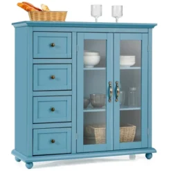 Costway Buffet Sideboard Table Kitchen Storage Cabinet W/ Drawers & Doors WhiteBlueGreen 20 Costway Buffet Sideboard Table Kitchen Storage Cabinet W/ Drawers & Doors WhiteBlueGreen -Furniture Series Store GUEST c849ea98 b08c 43c2 9dba 86eeac86dc39