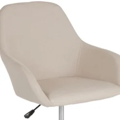 Emma And Oliver Home And Office Mid-Back Chair In Beige Fabric -Furniture Series Store GUEST c8fe5b8b 7ae2 42f3 9f94 39f06085134c