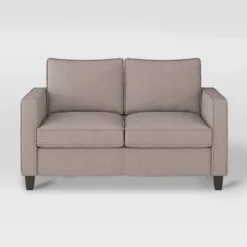 2pc Georgia Fabric Loveseat And Accent Chair Set Taupe - CorLiving -Furniture Series Store GUEST c9fcf94a b494 425e a8d5 d83f9f3de3ad