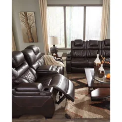 Warnerton Power Recliner Sofa With Adjustable Headrest Chocolate - Signature Design By Ashley -Furniture Series Store GUEST ca1f8b1a 076d 44ff a91f 75f771169a58