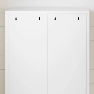 Eddison 2 Door Storage Cabinet Pure White - South Shore 7 Eddison 2 Door Storage Cabinet Pure White - South Shore - Image 7