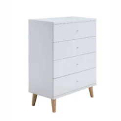Retreat Mid-Century 4 Drawer Chest White - MiBasics -Furniture Series Store GUEST cbc641df c561 4aee 9bdc a703f9fd442e