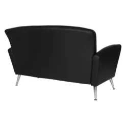 Loveseat With Chrome Legs Dillon Bonded Leather - OSP Home Furnishings -Furniture Series Store GUEST cc61e6d0 8a4e 46dc a49d 992d1db7d857