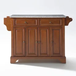 Lafayette Gray Granite Top Full Size Kitchen Island/Cart - Crosley -Furniture Series Store GUEST cdfc1388 256e 4b3e ad75 5cbc2cc55c3e