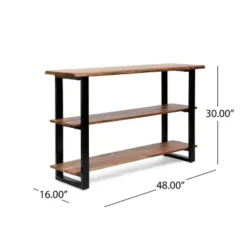 Rooker Handcrafted Modern Industrial Acacia Wood Media Console Table Natural/Black - Christopher Knight Home 11 Rooker Handcrafted Modern Industrial Acacia Wood Media Console Table Natural/Black - Christopher Knight Home -Furniture Series Store GUEST ced2186f 0b19 4dcf 96f4 1b8ee6c8b345