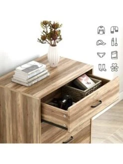 Year Color 4 Drawer Wood Storage Dresser With Easy Pull Handle And Metal Frame For Bedroom, Living Room, Hallway, And Office -Furniture Series Store GUEST cef49f6b 1222 425a 9eb0 89b5db6b7f68