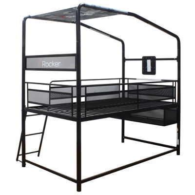 Twin Contra Customizable Mid-Sleeper Gaming Bed With TV Mount For TVs Up To 32" Black - X Rocker 5 Twin Contra Customizable Mid-Sleeper Gaming Bed With TV Mount For TVs Up To 32" Black - X Rocker - Image 5