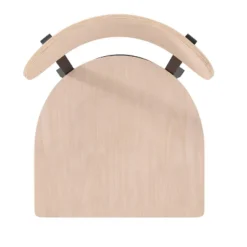 Emma And Oliver Industrial Barstool With Rolled Steel Frame And Solid Wood Seat - 500 Lbs. Static Weight Capacity -Furniture Series Store GUEST cfc537fd 728d 47fe aed0 d6aff5e2a820