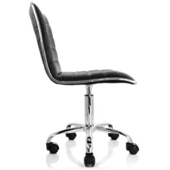 Elama 2 Piece Adjustable Faux Leather Rolling Office Chair In Black With Chrome Finish 11 Elama 2 Piece Adjustable Faux Leather Rolling Office Chair In Black With Chrome Finish -Furniture Series Store GUEST d07ad852 e16d 41d7 8e66 a7a73be24165