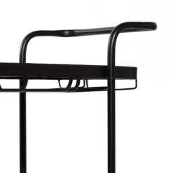 Contemporary Metal Bar Cart Black - Olivia & May 24 Contemporary Metal Bar Cart Black - Olivia & May -Furniture Series Store GUEST d0df8cc9 3b25 479a 8bb6 e3d0d93b9ea0