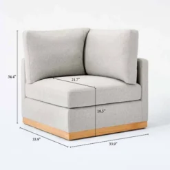 Woodland Hills Modular Sectional Corner Light Gray - Threshold™ Designed With Studio McGee -Furniture Series Store GUEST d13a80c0 94a7 4a14 807c 01f454d7e453