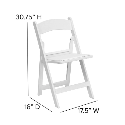 Flash Furniture Hercules™ Folding Chair - Resin– 2 Pack 1000LB Weight Capacity Event Chair 3 Flash Furniture Hercules™ Folding Chair - Resin– 2 Pack 1000LB Weight Capacity Event Chair - Image 3